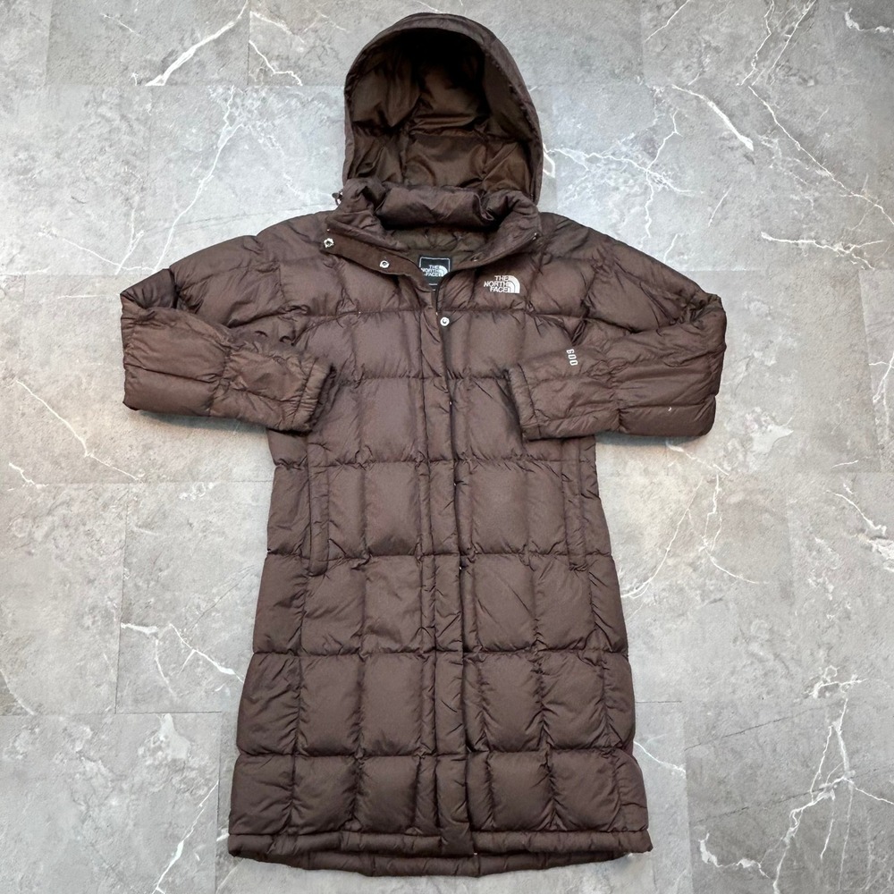 The North Face 600 Down Parka Jacket Womens Small Puffer Coat Bronze Gorpcore